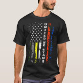 First Responder Thin Line Shirt Patriottisch Ameri (Voorkant)