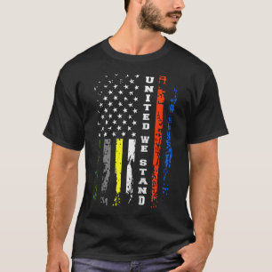 First Responder Thin Line Shirt Patriottisch Ameri