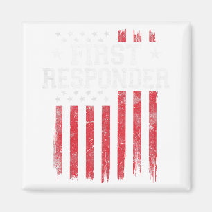 First Responder Trotse Amerikaanse vlag USA Patrio Magneet