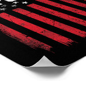 First Responder Trotse Amerikaanse vlag USA Patrio Poster (Hoek)