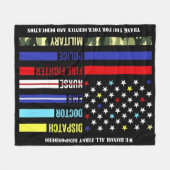 First Responders Fleece Deken (Voorkant (Horizontaal))