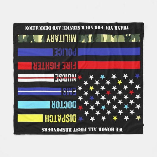 First Responders Fleece Deken (Voorkant (Horizontaal))