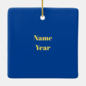 First Responders Golden Silhouette Xmas Ornament (Achterkant)