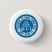First Responders Ronde Button 3,2 Cm (Voorkant)