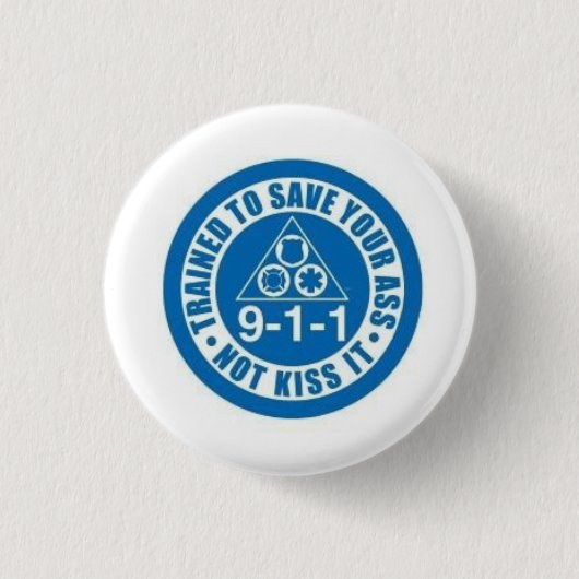 First Responders Ronde Button 3,2 Cm (Voorkant)