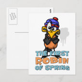 First Robin Briefkaart (Voorkant / Achterkant)