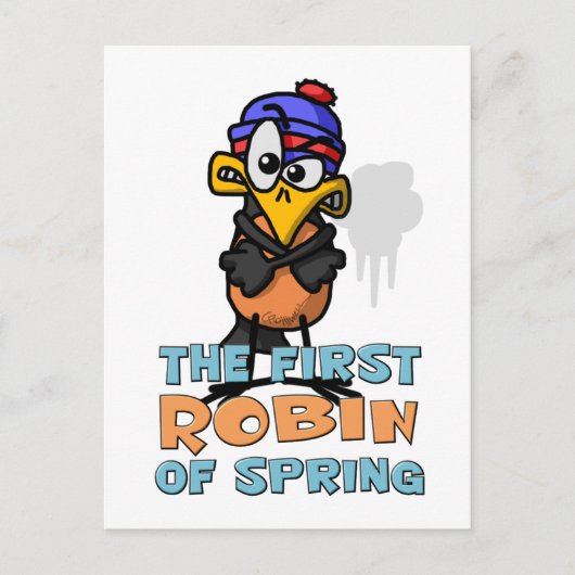 First Robin Briefkaart (Voorkant)
