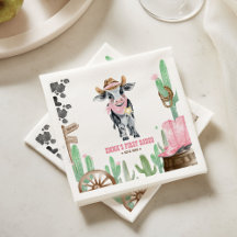 First Rodeo 1st Birthday Baby Cow