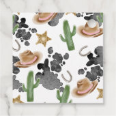 First Rodeo 1st Birthday Baby Cow Thank You Bedankjes Labels (Achterkant)