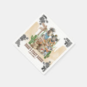 First Rodeo 1st Birthday Cute Animals Wild West Servet (Hoek)