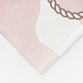 First Rodeo 1st Birthday Milestone Sign  Fleece Deken (Hoek)