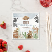 First Rodeo 1st Birthday Rustic Wild West Servet (Insitu)