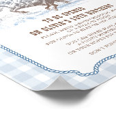 First Rodeo 1st Birthday Western Time Capsule Sign Poster (Hoek)