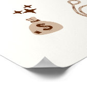 First Rodeo Birthday Girl, Fun Cowgirl Birthday Poster (Hoek)