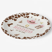 First Rodeo Birthday Girl, Fun Cowgirl Papieren Bordje (Gekanteld)