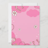 First Rodeo Birthday Girl Pink and white Kaart (Achterkant)