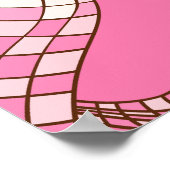 First Rodeo Birthday Girl Pink and white Poster (Hoek)