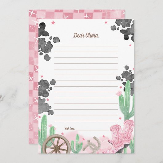 First Rodeo Boho Wild West Time Capsule Cards Kaart (Voorkant / Achterkant)