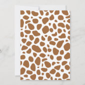 First Rodeo Cowbow Western 1st Birthday Invitation Kaart (Achterkant)