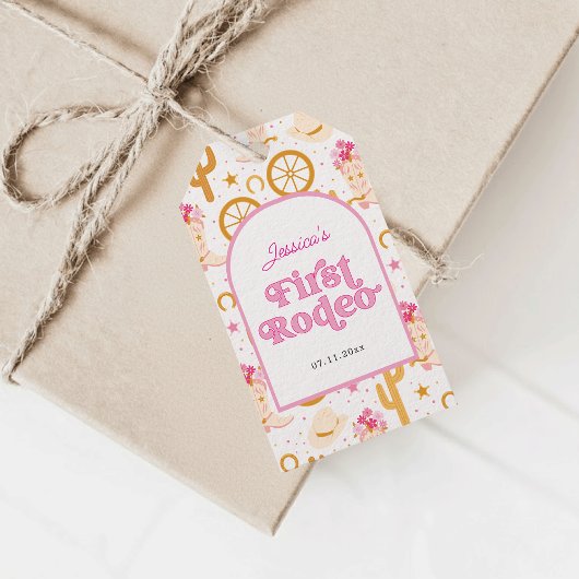 First Rodeo Cowgirl Pink 1st Birthday Party Cadeaulabel