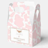 First Rodeo Pink Cowgirl Western Birthday Bedankdoosjes (Geopend)