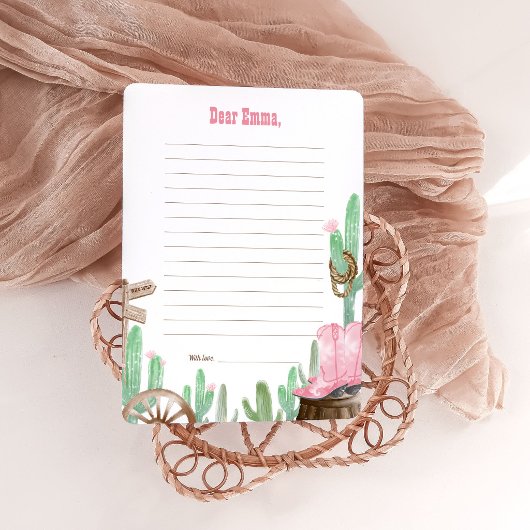 First Rodeo Pink Wild West Time Capsule Cards Kaart