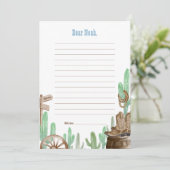 First Rodeo Pink Wild West Time Capsule Cards Kaart (Staand voorkant)