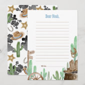 First Rodeo Pink Wild West Time Capsule Cards Kaart (Voorkant / Achterkant)