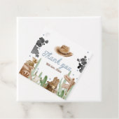 First Rodeo Rustic Wild West Bedankjes Labels (In situ)