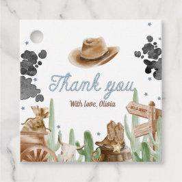 First Rodeo Rustic Wild West Bedankjes Labels