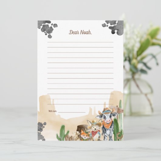 First Rodeo Rustic Wild West Time Capsule Cards Kaart (Staand voorkant)