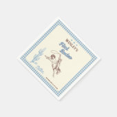 First Rodeo Western Boy 1st Birthday Paper Napkin Servet (Hoek)
