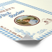First Rodeo Wild West 1st Birthday Welcome Poster (Hoek)