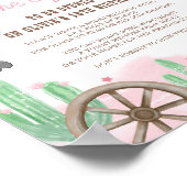 First Rodeo Wild West Boho Time Capsule Sign Poster (Hoek)