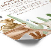 First Rodeo Wild West Rustic Time Capsule Sign Poster (Hoek)