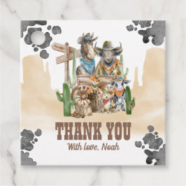 First Rodeo Wild West Thank You Bedankjes Labels