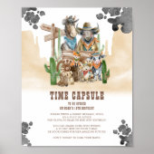 First Rodeo Wild West Time Capsule Sign Poster (Voorkant)