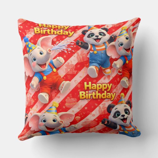 First round character cushion kussen (Achterkant)