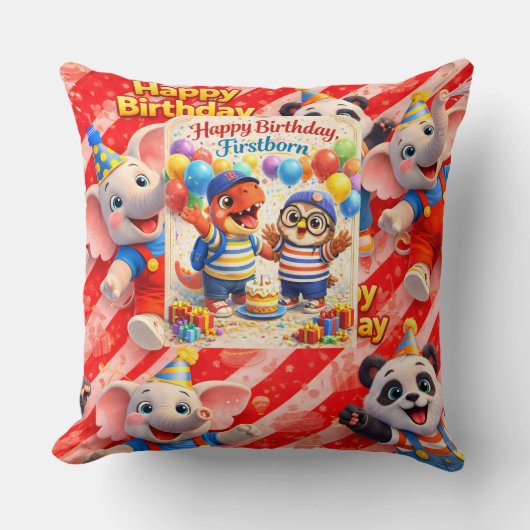 First round character cushion kussen (Voorkant)