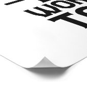 First Rule of Programming: If it works Funny Coder Poster (Hoek)