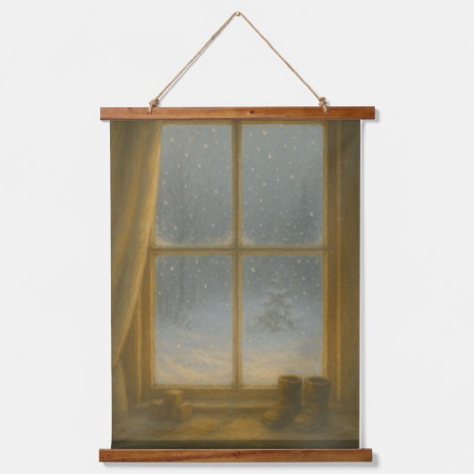 First Snow – Magic Beyond the Glass Hangend Wandkleed (Voorkant)