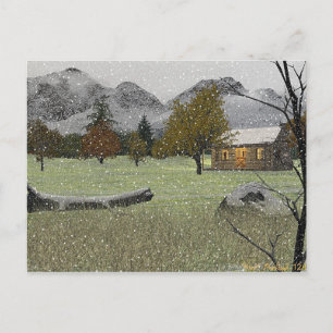 First Snowfall Postcard Briefkaart