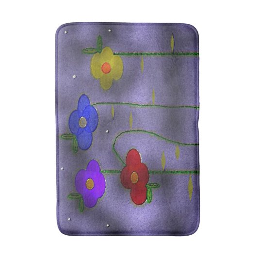"First Snowflakes" Gemiddelde Bath Mat (Voorkant Verticaal)