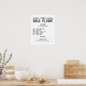 First Solo Flight Congratulations Poster (Keuken)