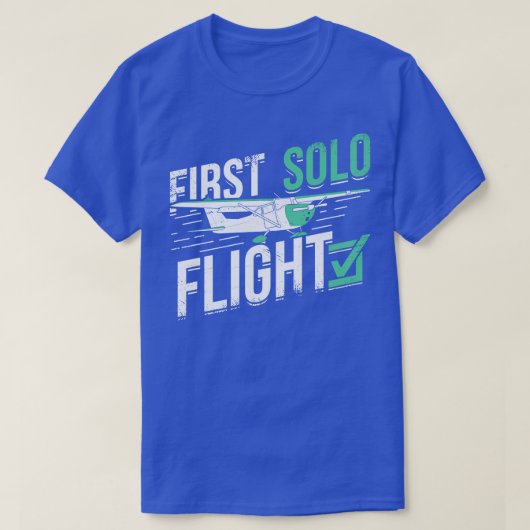 First Solo Flight Pilot Gift  T-shirt (Design voorkant)