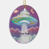 First Spaceship Keramisch Ornament (Rechts)