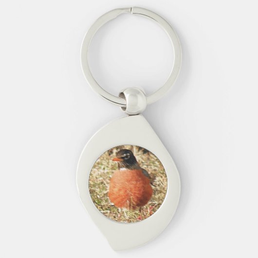 First Spring Robin Personalized Sleutelhanger Choi (Voorkant)