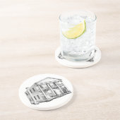 First Stanly County Courthouse - Sandstone Onderze Zandsteen Onderzetter (Zijkant)