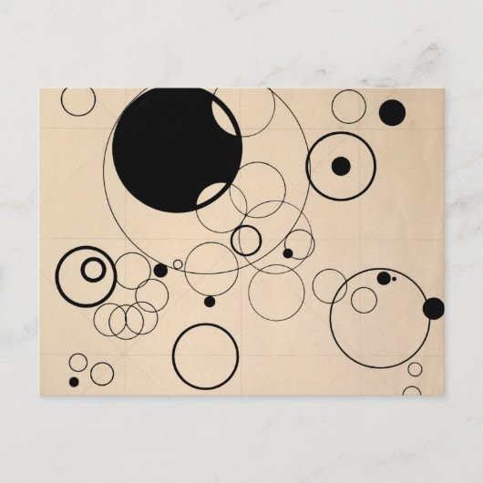 First Study for Some Circles by Wassily Kandinsky Briefkaart (Voorkant)