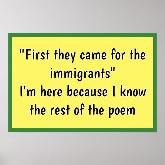 First they came for poster (Voorkant)